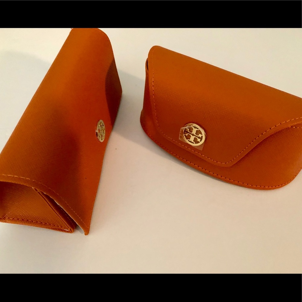 Set of two Tory Burch sunglasses cases